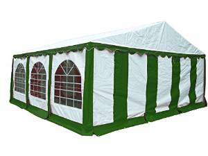 ShelterLogic 25929 Enclosure Kit with Windows for Party Tent 20x20 ft / 6x6 m, Green/White, (Frame and cover Not included)