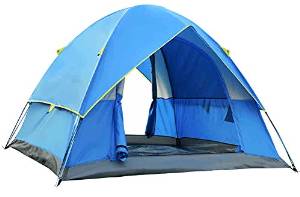 Generic Hiking Light 3 Person Tent Color Blue