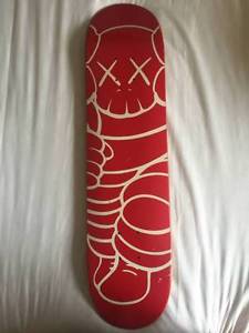 RARE! Japanese Supreme x Kaws Red Chum Skateboard Decks Skate Deck Skateboard