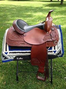 Tex Tan 16" Show Trail Western Saddle Hereford