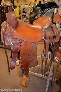 Courts Ranch Roping Saddle - Texas State Fair Commerative - 16" Slick Seat