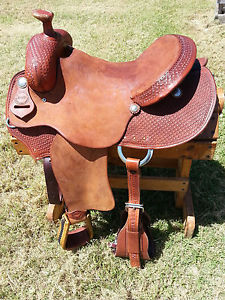 15" Johnny Scott Ranch Roping Saddle (Made in Texas) Roper