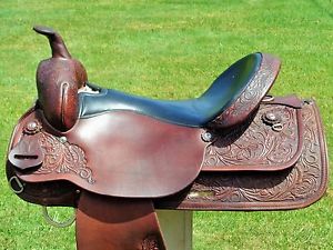 Circle Y 17" Park and Trail 3604 TOOLED Western Saddle~LIGHT Use~GREAT Condition
