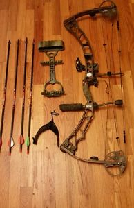 Elite Energy 35 RH compound bow loaded  27.5" 60 LB