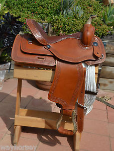 Alamo Saddlery Trail/Pleasure Saddle - Carmel Toast - 15" Seat