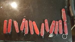 50 Pieces old Red Victorinox Spartan Pocket Pen Knife Tool Swiss Army Blade Boy