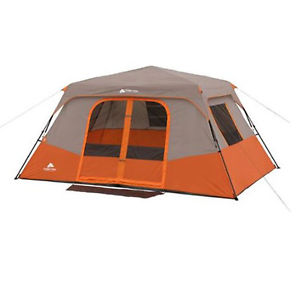 Ozark Trail 8 Person 2 Room Instant Cabin Tent Large Outdoor Camping Light - NEW