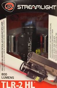 Streamlight TLR-2 HL Rail-Mounted Tactical Light W/ Red Aiming Laser - 69261
