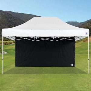 Black 15 Foot Instant Shelter Sidewall Backdrop Polyester Fabric by EZ UP