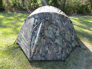 USMC 2 Man Tactical Combat Tent & Rain Fly & Repair Kit & Poles Diamond Brand A1