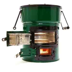 Stovetec Two-Door Deluxe Lite Wood/charcoal Stove
