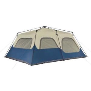 NEW 12-Person Double Hub Instant Tent W/Pockets Fits 4 Queen Air Beds By Coleman
