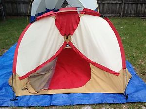 Moss Camping Tent With Rain Cover, Storage Bag and Pegs Approx 7'x 7'