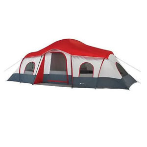 Ozark Trail 3 Room Cabin Tent 10 Person 20'x11' Large Camping Hunting OutdoorNEW