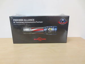 SUREFIRE FREEDOM ALLIANCE 25TH ANNIVERSARY COMMEMORATIVE FLASHLIGHT "SEALED"