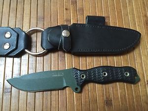 Busse Combat Badger Attack Messer Mit Chuddy Bear Lederscheide wie Strider Knive