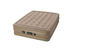 Queen Size Camping Electric Air Pump Inflatable Raised Bed Mattress Airbed