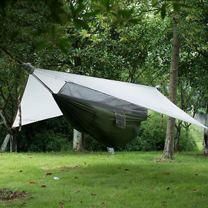 Ultralight Hanging Hammock Outdoor Portable Waterproof Tree Tent Camping Canopy