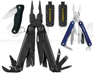LEATHERMAN SURGE BLACK MULTITOOL + SHEATH + BIT KIT + CRATER C33 + SQUIRT PS4