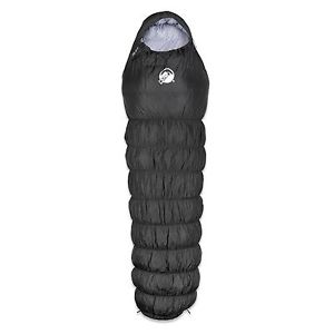 KLYMIT KSB 20 degree DOWN Sleeping Bag BLACK with stretch baffles BRAND NEW