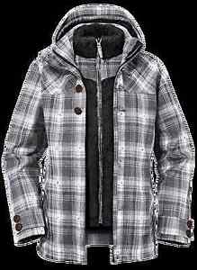 Vaude Yale 3in1 Jacket Women - Gr. 46 - steel grey