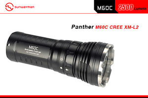 SUNWAYMAN M60C 2500 Lumen LED Torch | Panther