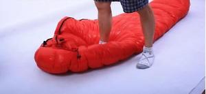 Super light mummy adult outdoor duck down camping sleeping bag 2000g fills