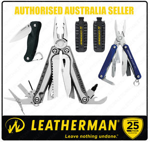 Leatherman CHARGE TTI MultiTool + Leather Sheath + BitKit + Crater C33 + Squirt