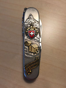 Victorinox Limited Edition Matterhorn Alps Swiss Army Knife RARE Silver Color