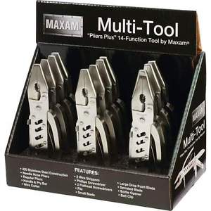 Lot of 6 Maxam® 12pc Multi-Tools in Countertop Displays