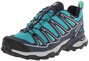 Salomon Women's X Ultra 2 GTX Hiking Shoe, Peacock Blue/Deep Blue/Lucite Green,