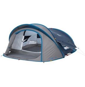 Quechua Pop Up Camping Tent Xl Air Iii Double Lining For 3 Person