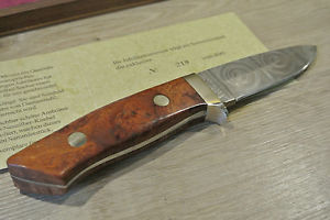 BÖKER JUBILÄUMSMESSER 125 JAHRE !!! 1994 !!! ROSEN DAMAST LIMITIERT AUF 400 PCS