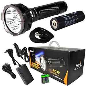 2016 Edition FENIX RC40 6000 Lumen Rechargeable Cree XM-L2 U2 LED Flashlight/ Se