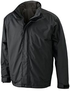 James & Nicholson - Dopeljacken Two In One, Giacca Uomo, Nero (black/anthracite)