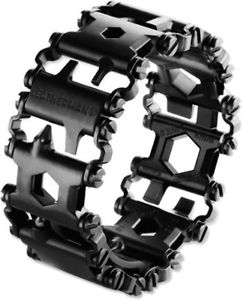 Leatherman Stainless-Steel Tread Bracelet Multitool - Black 831999 - New!!
