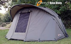 Cyprinus Base Bivvy 1 & 2 man Pram Hood Carp Fishing Bivvy shelter WITH OVERWRAP