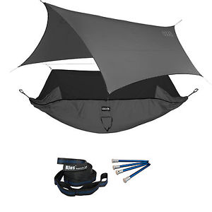 ENO JungleNest OneLink Sleep System - Grey Hammock With Grey Profly