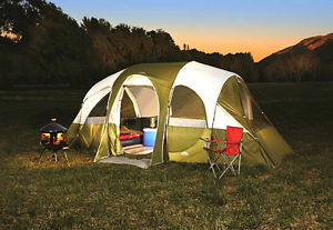 Camping Tent 8 Person Cabin Outdoor Hiking Quick Camp Insta-Frame 18' x 10' NEW