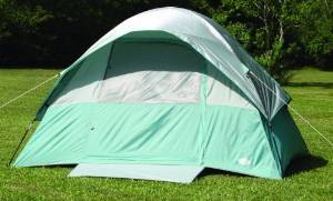 Texsport Cool Canyon 4 Person Square Dome Tent (Green/Gray, 8-Feet X 10-Feet X 65-Inch)