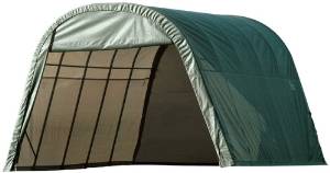 ShelterLogic 90234 Green 12'x28'x10' Round Style Shelter