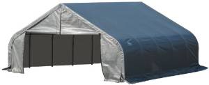ShelterLogic 80005 Grey 18'x28'x10' Peak Style Shelter