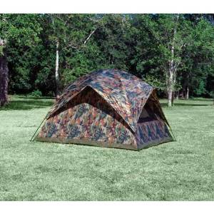 Headquarters Camouflage Square Dome Tent