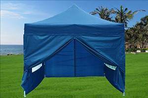10'x10' Pop up 4 Wall Canopy Party Tent Gazebo EZ Navy Blue - E Model / By DELTA Canopies