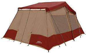 Trek Tents 240 Three Room Nylon Taffeta 10 Person Cabin 10' x 16' Tent