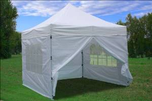 10'x10' Pop up 4 Wall Canopy Party Tent Gazebo Ez White - E Model By DELTA Canopies