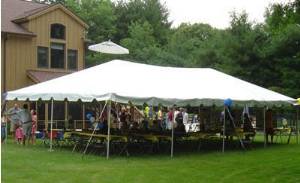 Celina Tents 20x20classicgalv 20x20 White Complete Galvanized Classic Frame Tent