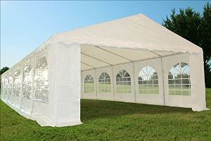40'x16' PE Tent White - Heavy Duty Wedding Party Tent Canopy Carport By DELTA Canopies