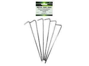 Bulk Buys Metal tent pegs, pack of 6 (Set of 72)