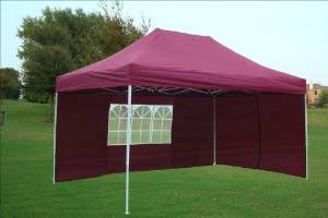 10'x15' Pop up 4 Wall Canopy Party Tent Gazebo EZ Maroon - E Model By DELTA Canopies
